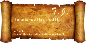 Theodorovits Judit névjegykártya
